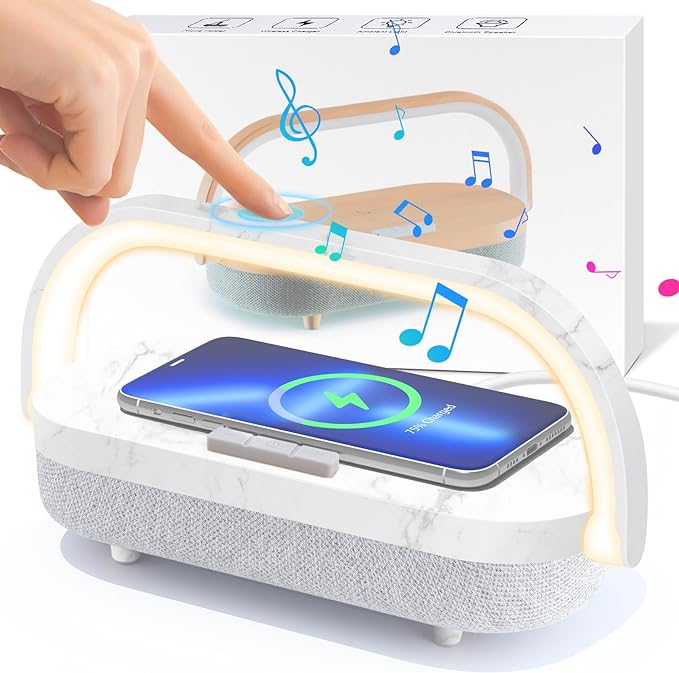 LED Bedside Lamp, Touch Lamps for Bedroom Nightstand, 4 in 1 Bedside Table Lamp by Lightupyoursmarthome