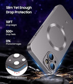 Magnetic for iPhone 15 Case Slim Soft Silicone Bumper Shockproof Metallic Shine - Image 4