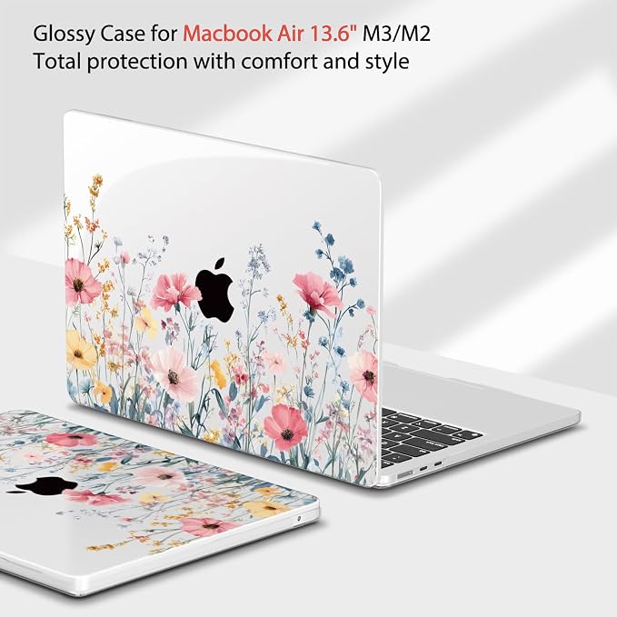 Teryeefi for MacBook Air 13.6 inch Case M4 A3240/M3 A3113/M2 A2681, Hard Shell - Image 4