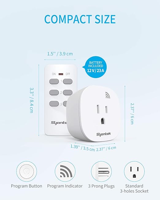 Remote Control Outlet Wireless Light Switch - Image 8