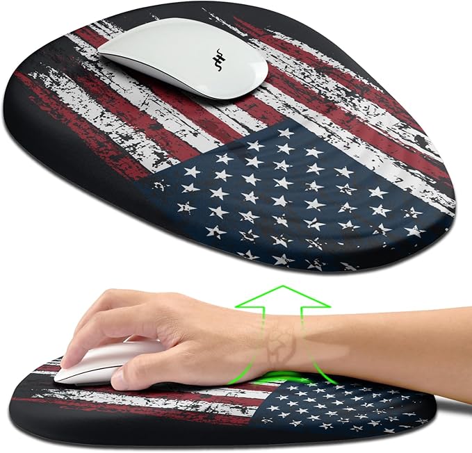 Hokafenle Ergonomic Mouse Pad Wrist Support, Terraced Slope Carpal Tunnel Wrist by Hokafenle