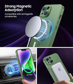 Magnetic for iPhone 14 Case Slim Soft Silicone Bumper Shockproof Metallic - Image 2