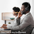 Wireless Headset with Mic for Work-Bluetooth 5.3 Headset with Noise Cancelling - Image 2