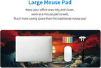 Japanese Sea Wave Large Mouse Pad, Gaming Keyboard Desk Pad, Extended Mouse Mat - Image 8
