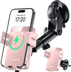 MOKPR Wireless Car Charger, 15W Auto Clamping Car Charger Dash Windshield Air by MOKPR