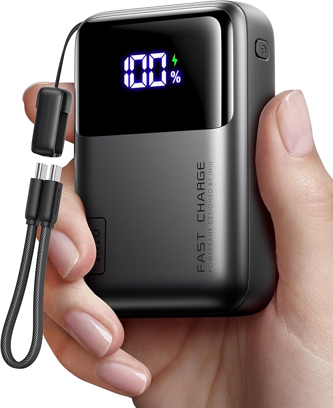INIU 65W Fast Charging Laptop Power Bank, Compact 20000mAh Portable Charger by INIU