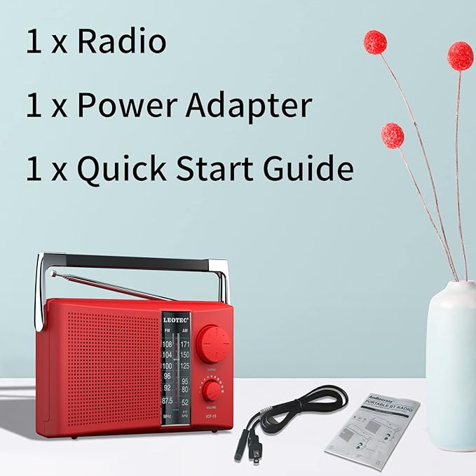 LEOTEC Portable AM FM Radio - Image 7