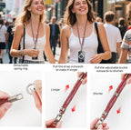 3-in-1 Adjustable Phone Lanyard Crossbody Cell Phone Neck Strap Universal - Image 6