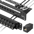Jadaol 24 Port Patch Panel Rackmount or Wall Mount 19-Inch, 1U Cat6 Network by WespecializeinEthernetcablesandrelatedperipheralproducts