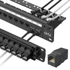 Jadaol 24 Port Patch Panel Rackmount or Wall Mount 19-Inch, 1U Cat6 Network by WespecializeinEthernetcablesandrelatedperipheralproducts