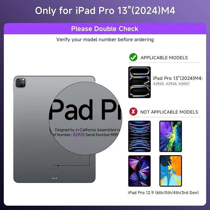 Transparent Case with Keyboard for 2024 iPad Pro 13 inch, iPad Pro 13, 7-Color - Image 2