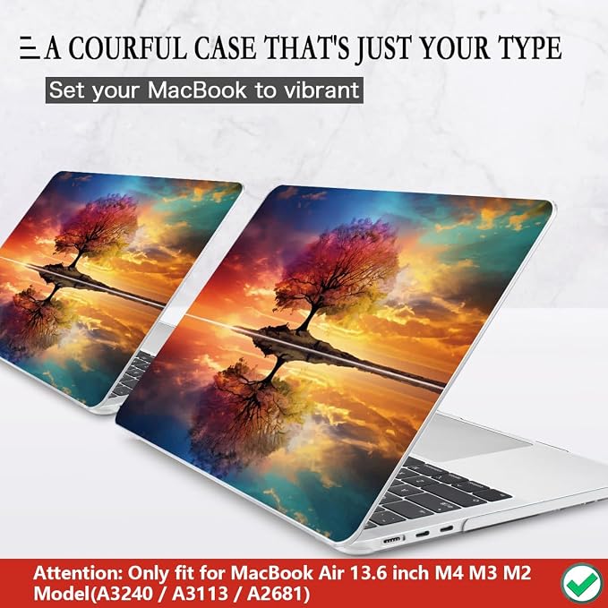 CISSOOK Compatible with MacBook Air 13.6 inch Case 2025 2024 2023 2022 Release - Image 3