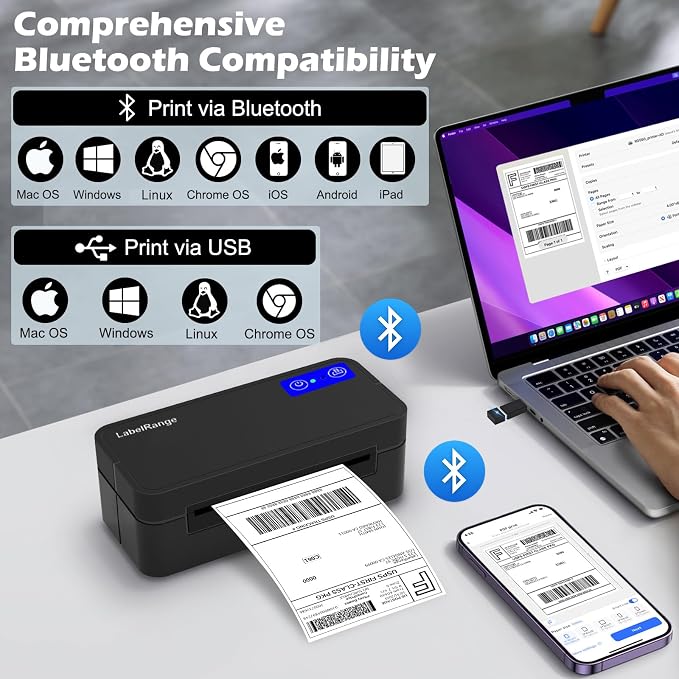 Bluetooth Thermal Label Printer - Image 2