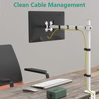 WALI Tall Monitor Stand Desk Mount, Single Extra Tall Monitor Arm Bracket - Image 6