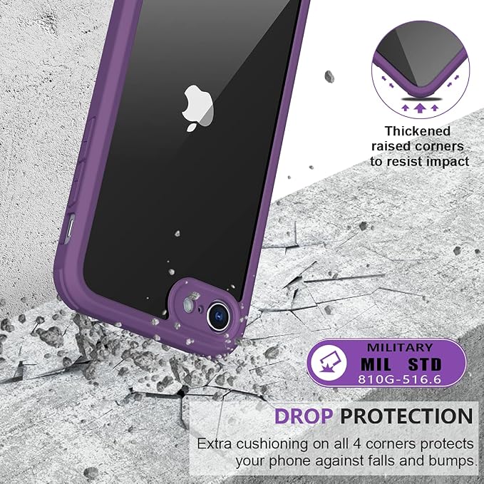 Miracase for iPhone SE Phone Case 3rd/2nd Generation 2022 2020 Full-Body - Image 5