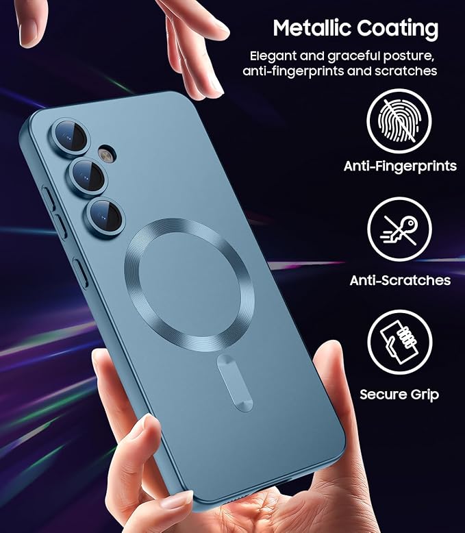 Magnetic for Samsung Galaxy S25 Plus Case Slim Soft Silicone Bumper Shockproof - Image 6