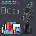 Cup Holder Car Tablet Mount, 360° Adjustable 2-Arm Stand Holder - Image 3