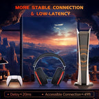 2.4GHz Wireless Gaming Headset for PS5, PS4 Fortnite & Call of Duty/FPS Gamers - Image 2