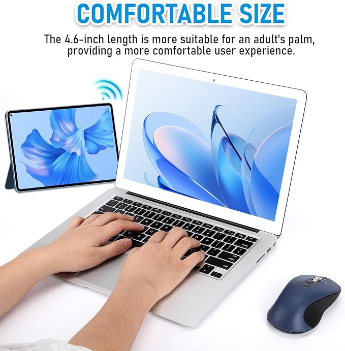 Wireless Mouse, Full-Size Silent Mouse, 36-Month Battery Life, 4 Way Navigation - Image 7