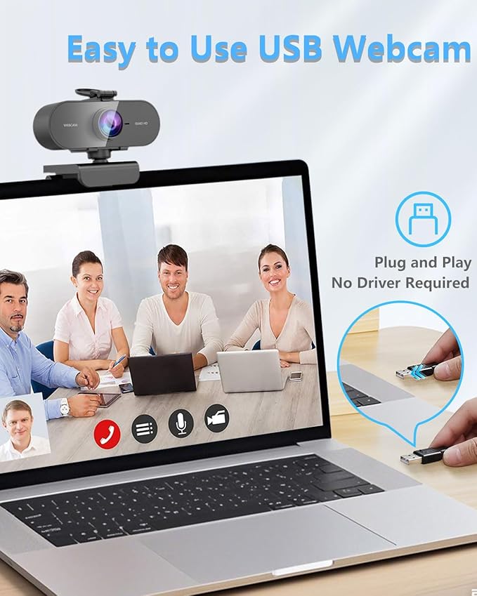 2K Webcam for PC Mac Laptop - Image 7