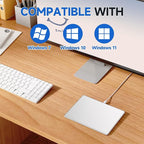 Wired Trackpad for Windows 10/11, High-Precision Multi-Touch Portable Trackpad - Image 2