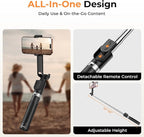 Sensyne Selfie Stick for Phone, Extendable Travel Tripod - Image 3