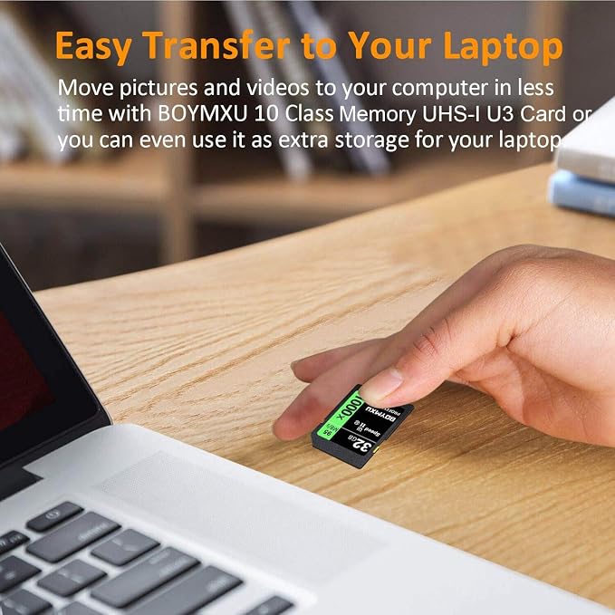 32GB Memory Card U3, BOYMXU Professional 1000 x Class 10 Card U3 Memory Card - Image 3