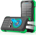 Solar Charger Power Bank 49800mAh Wireless Portable Phone Charger, 22.5W QC3.0 by YOLOSKS