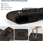 Phone Holster for Belt with Metal Clip and Magnetic Closure Compatible with - Image 4