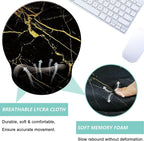 Mouse Pad with Wrist Support, Ergonomic Mouse Pad with Memory Foam Wrist Rest - Image 3