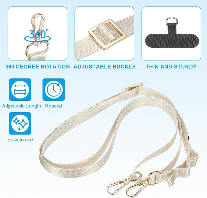 PATIKIL Universal Cell Phone Lanyard, Adjustable Crossbody Phone Strap - Image 3