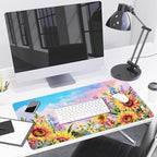 Lokigo Sunflower Mouse Pad Desk Pad Large Gaming Mouse Pad Floral Butterfly - Image 7