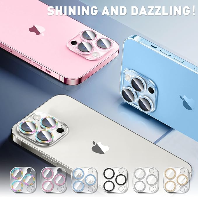 LucBuy 3PCS Sparkling Camera Lens Protector - Image 5