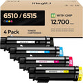 6510 6515 Toner Cartridge Set 4-Pack High-Yield 106R03480 106R03477 106R03478 by KingKJInkToner