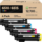 6510 6515 Toner Cartridge Set 4-Pack High-Yield 106R03480 106R03477 106R03478 by KingKJInkToner