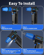 Compressed Air Duster-130000RPM Electric Air Duster, 3 Gear Adjustable - Image 4