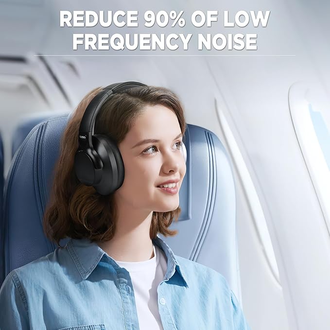TUINYO Wireless Headphones Noise Cancelling Over Ear Bluetooth Headphones - Image 2