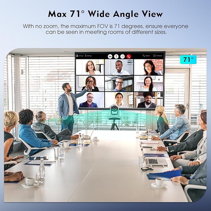 TOALLIN Wireless PTZ Conference Room Camera, 10X Optical Zoom, 1080P Full HD - Image 5
