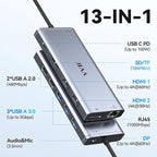 USB C Laptop Docking Station Dual Monitor HDMI - Image 2