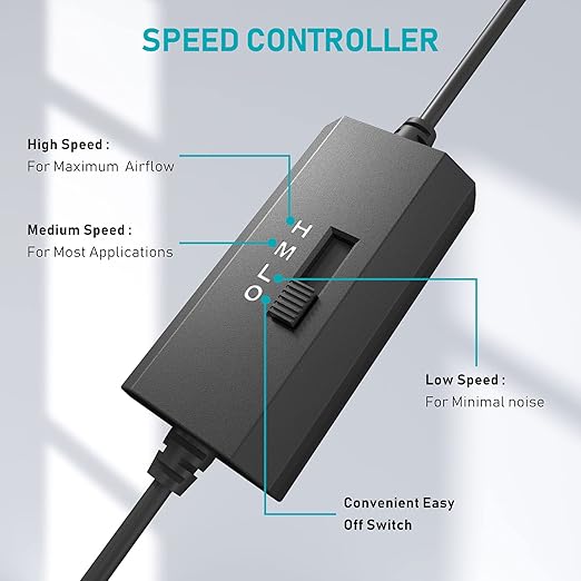 ANEXT, USB Fan, USB Computer Fan, Silent Fans - Image 4