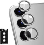 for Samsung Galaxy S24 FE Camera Lens Protector, Individual Metal Ring Tempered by Btscase