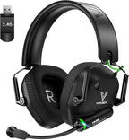 Wireless Gaming Headset for PC, 2.4GHz USB Dongle Headphones by TheSoundofTriumphWireless