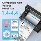 Shipping Thermal Label Printer, 4x6 Portable Label Printer, Support iPhone - Image 3