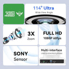 Tenveo PTZ Conference Camera 3X Optical Zoom FHD 1080P 60FPS, 114° Wide View - Image 2