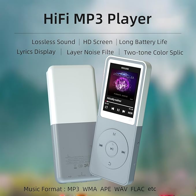 MP3 Player with Bluetooth, Portable Music Player, HiFi Sound, SD Card Slot – - Image 3