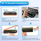 ZIPRINT 206X Toner Cartridges 4 Pack High Yield Compatible Replacement - Image 6