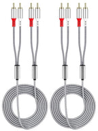 2 Pack 2RCA to 2RCA Cable 2 RCA Male Hi-Fi Systems Audio Stereo Subwoofer Cable by Unknown