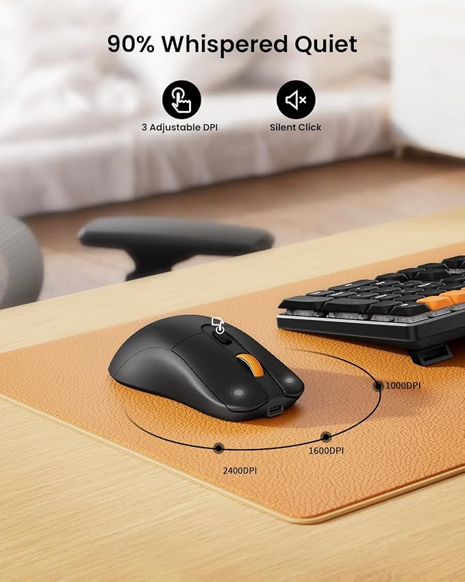 ProtoArc Mechanical Keyboard and Mouse, KM310 Wireless Rechargeable Aluminum - Image 7