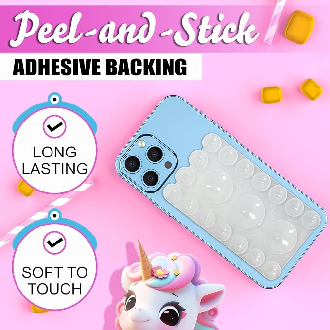 2024 Upgrade 2PCS Silicone Suction Cup Phone Case Adhesive Mount, Adhesive Grip - Image 4
