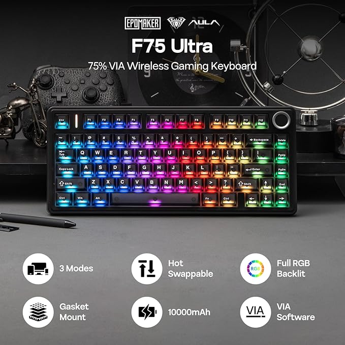 EPOMAKER x Aula F75 Ultra Wireless Gaming Keyboard - Image 2